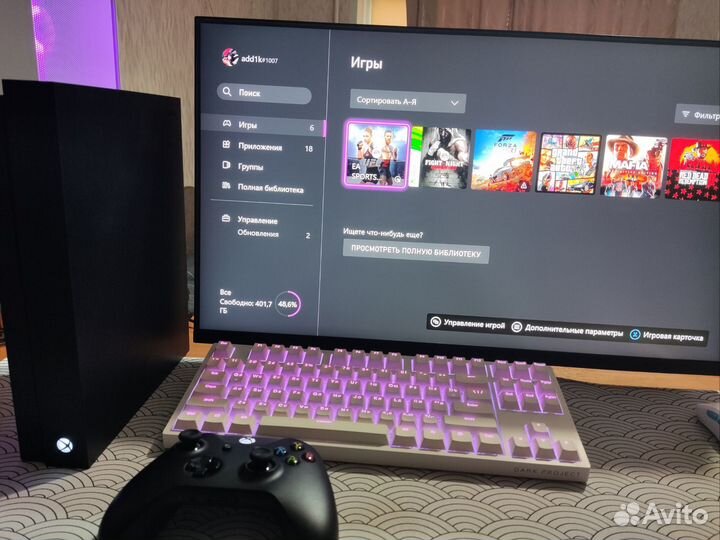 Игровая приставка Xbox one x