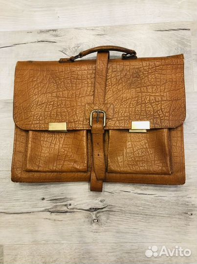 Портфель кожаный винтаж СССР