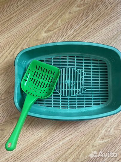 Лоток для кошек, с лопаткой )
