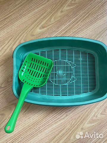 Лоток для кошек, с лопаткой )