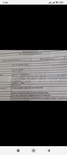 Участок 9 га (СНТ, ДНП)