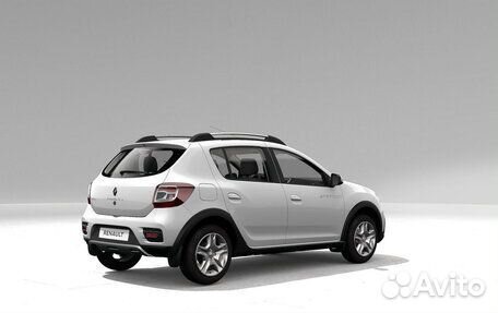 Бампер задний Renault Sandero 2018-2021 белый