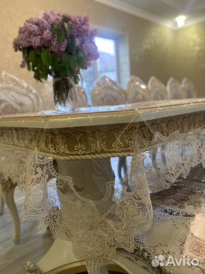 Силиконовая скатерть с кружевом