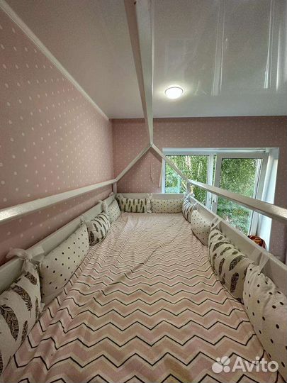 Двухъярусная кровать домик бу