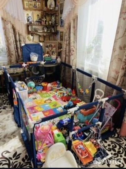 Большой детский напольный игровой манеж