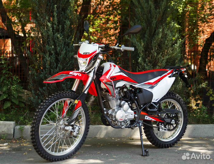 Мотоцикл Kayo T2-G 250 Enduro черно-красный