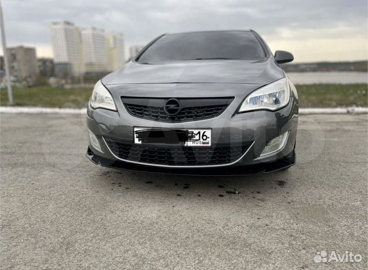 Сплиттер губа Opel astra