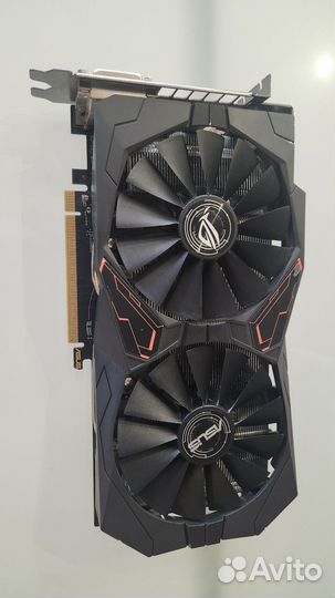 Видеокарта MSI GTX 1050 Ti, asus Rog strix rx570