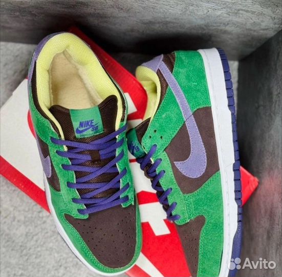 Кроссовки зимние Nike SB dunk low retro veneer