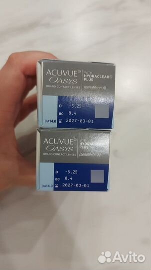 Мягкие контактные линзы Acuvue Oasys