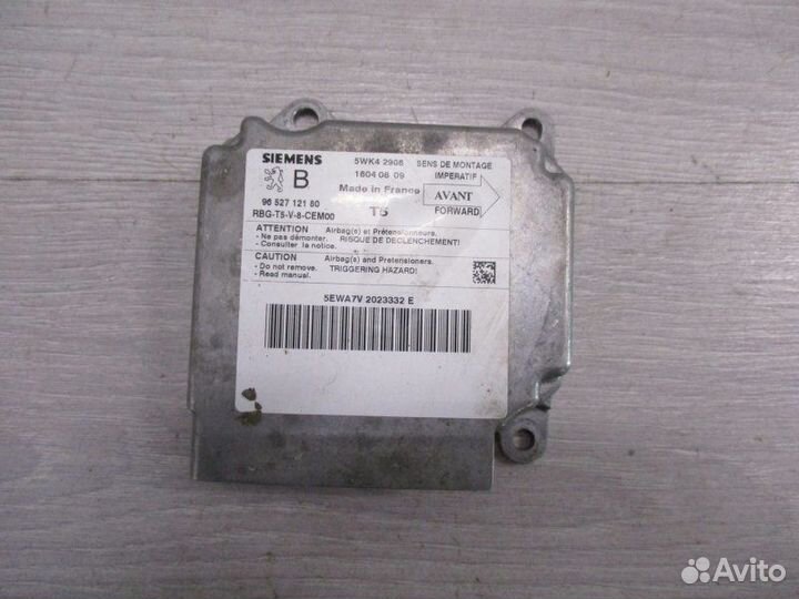 Эбу подушки безопасности Peugeot 307 1.6 2003