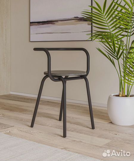 Стол обеденный уличный дерево/металл квадратный