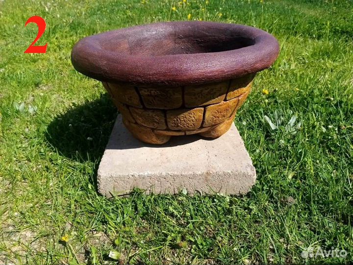 Авторские вазоны, кашпо из армированного бетона