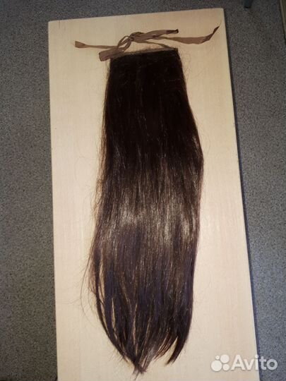 Хвост искусственный шоколад 57 см