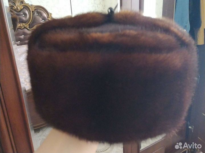 Норковая шапка мужская