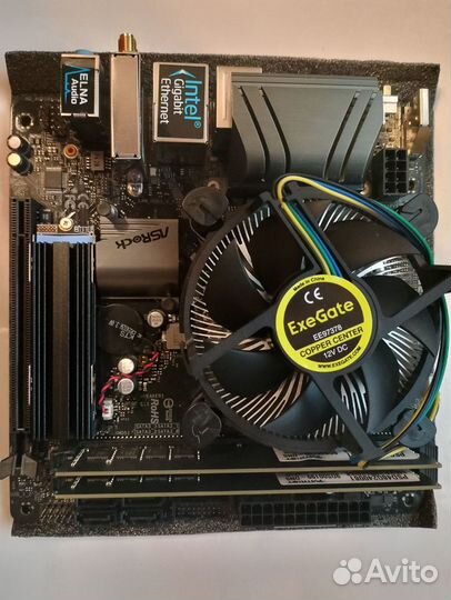 Комплект Mini-Itx I5 8600k+Asrock B365M-ITX/ac+16g