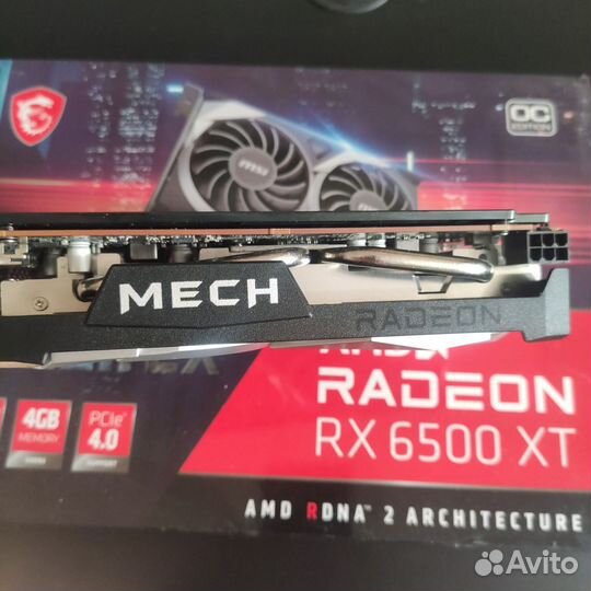 Видеокарта Radeon rx6500xt 4gb