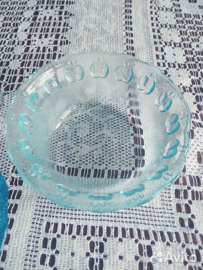 Вазы цветные Купоросное стекло СССР