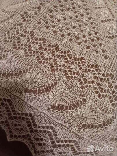 Пуховый платок паутинка