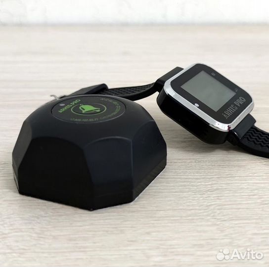 Кнопка вызова официанта модель Бургер с часами