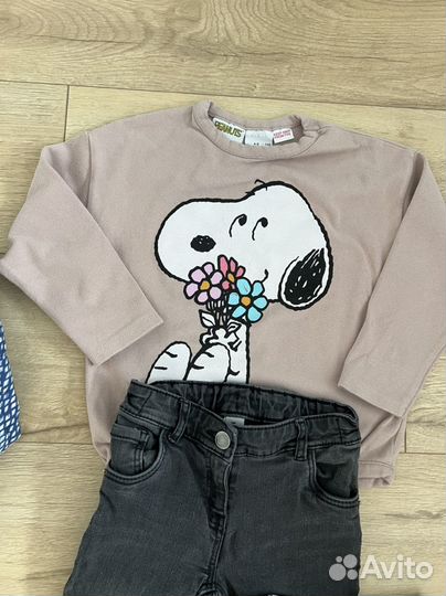 Вещи пакетом на девочку zara 110
