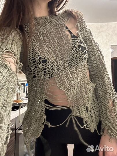 Вязаный топ