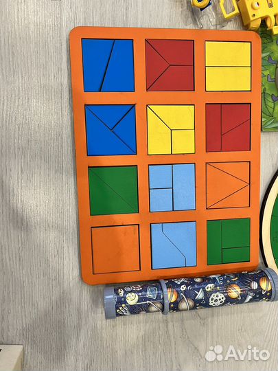 Пазл квадраты никитина поли робокар арбузик