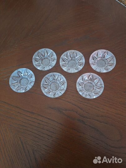 Набор розеток для варенья (6 шт.), хрусталь, СССР