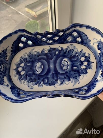 Блюдо гжель