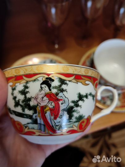 Набор чайная пара китайский рисунок