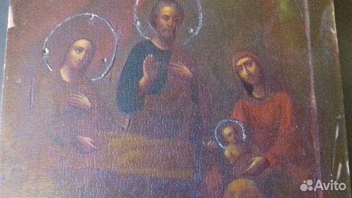 Икона старинная Рождество Пресвятой Богородицы