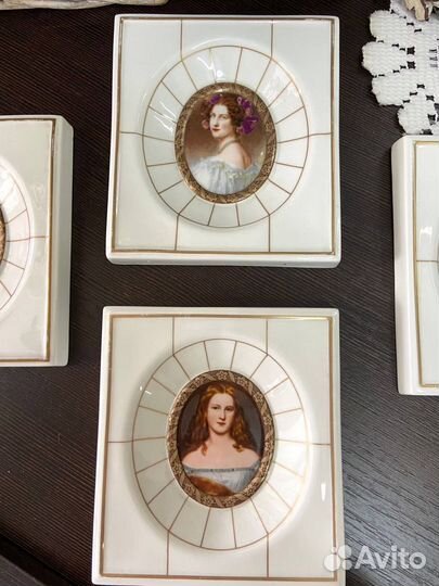Плакетки, фарфоровые миниатюры Heinrich