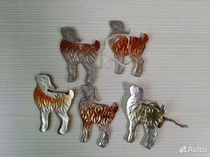 Елочные игрушки картонаж СССР