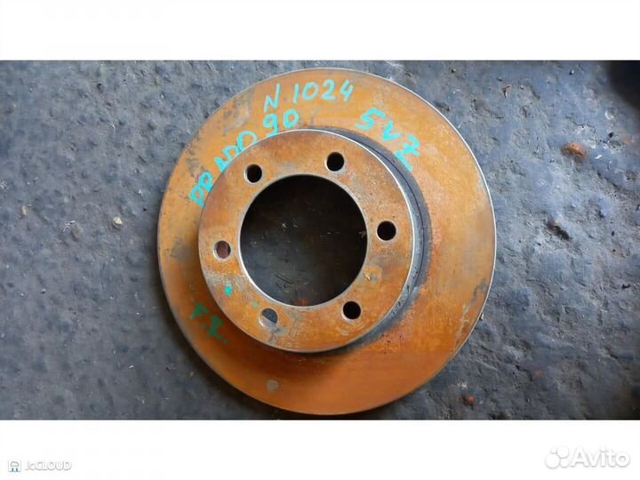 Тормозной диск на toyota prado VZJ90 5VZ