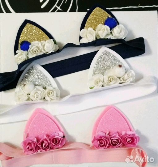 Повязка для волос ушки