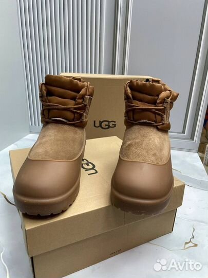 Угги с галошей Ugg Classic Mini Lace-Up “Brown”