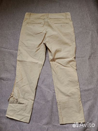 Marithe francois girbaud брюки капри хлопок лен