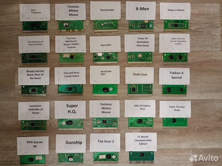 Картриджи Sega - платки староделы (31 шт.)