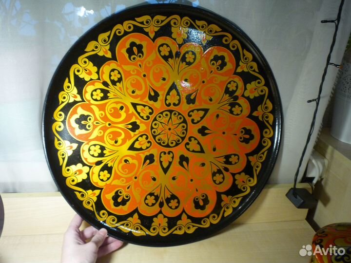 Набор посуды хохлома дерево ручная роспись СССР