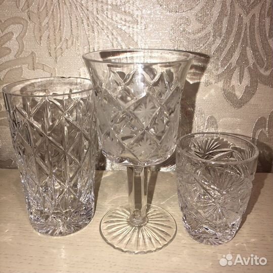 Рюмка хрустальная сапожек