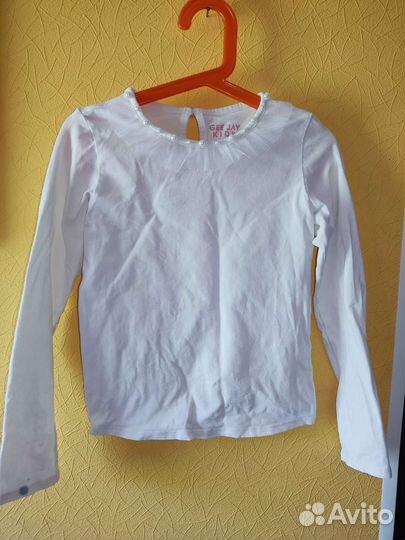 Блузка белая школьная 122 128