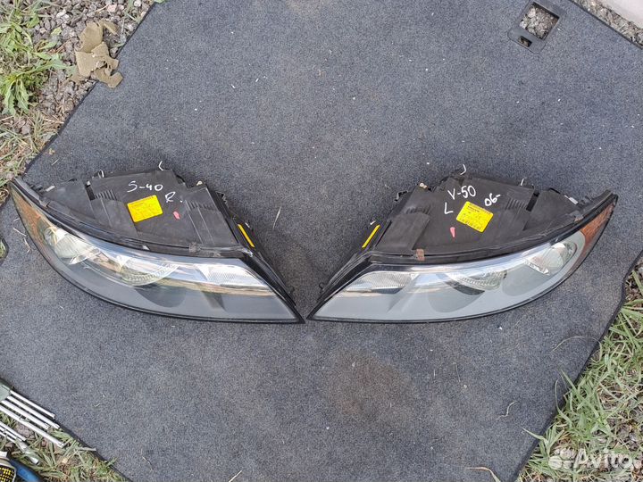 Фара передняя левая и правая Volvo S40, V50