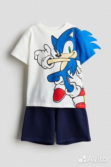 Летний Костюм для мальчика h&m sonic 104 размер