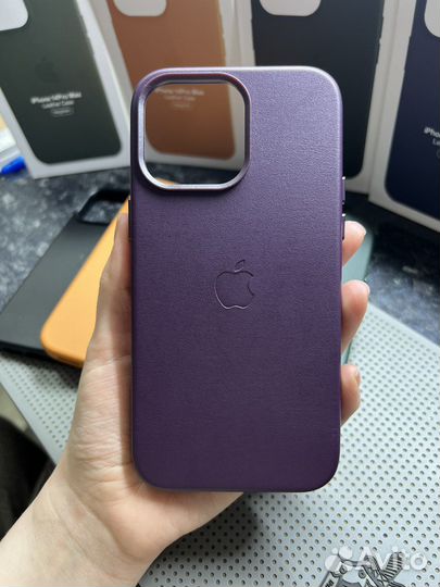 Чехол на iPhone Кожаный Leather Case