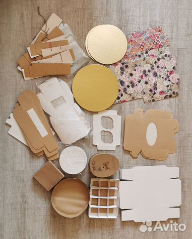 Крафт коробки с окошком