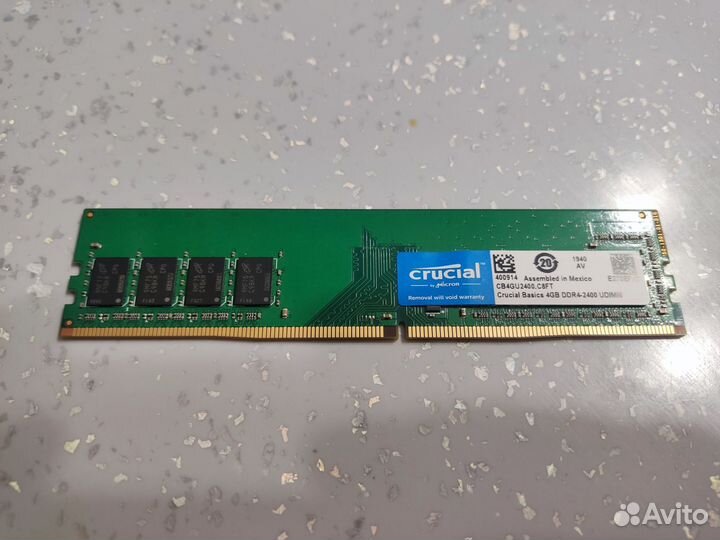 Оперативная память 4 gb ddr4 2400 mhz crucial