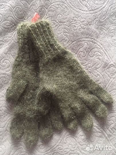 Пуховые варежки