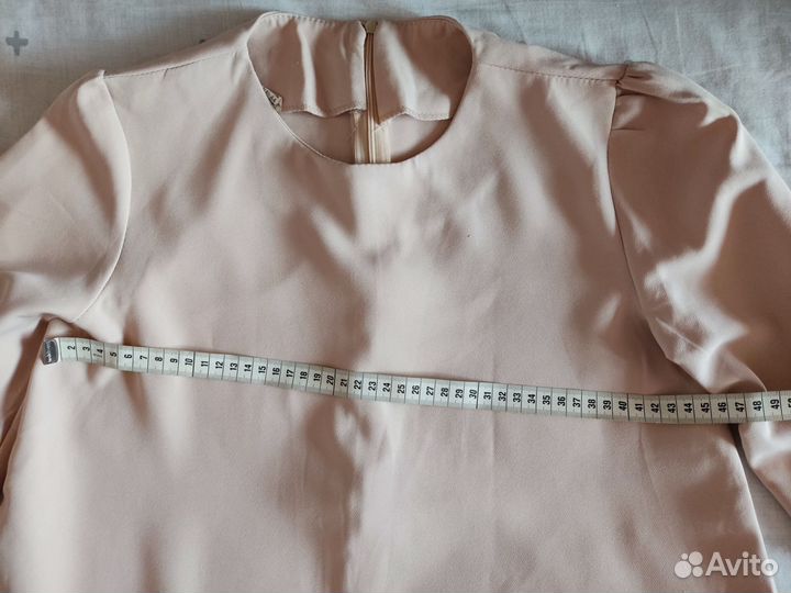 Платье с пояском р.44