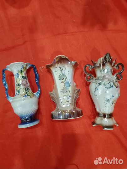 Вазы из хрусталя,фарфора и керамики