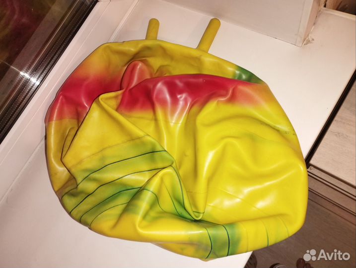 Фитбол жёлтый с рисунком